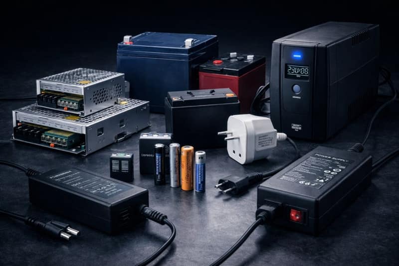 UPS, akü, adaptör ve power supply güç kaynakları